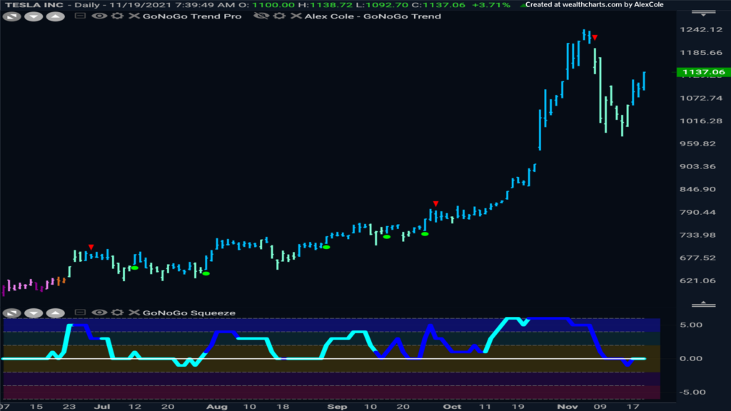 tsla daily 112221