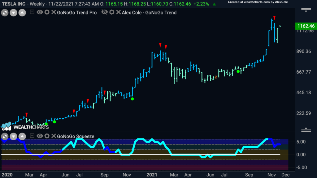 tsla weekly 112221