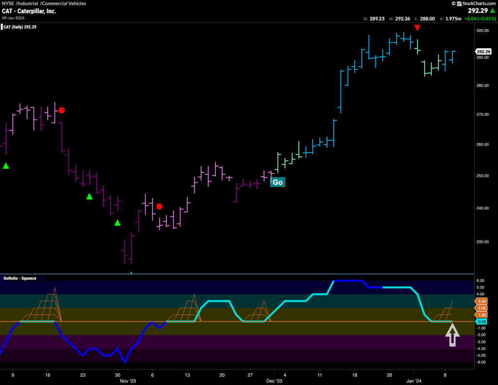Will $CAT crawl to new highs? - GoNoGo Charts